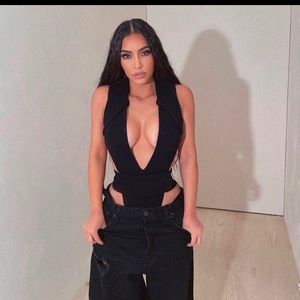 Kim K esque bathing suit